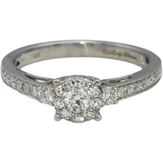18k White Gold VS Round Diamond Engagement Ring 0.70CT Size 7
