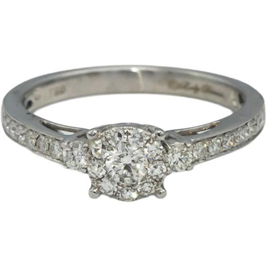 18k White Gold VS Round Diamond Engagement Ring 0.70CT Size 7
