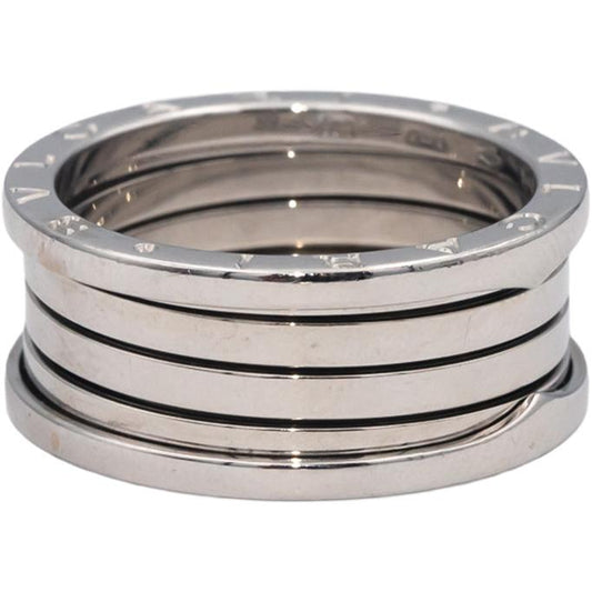 Bvlgari Designer 18k White Gold B.zero1 Five-Band Ring Size 12.5 Euro 68