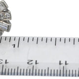 Vintage Antique Platinum VS Round and Emerald Cut Diamond Ring 1.0CT Size 4.5