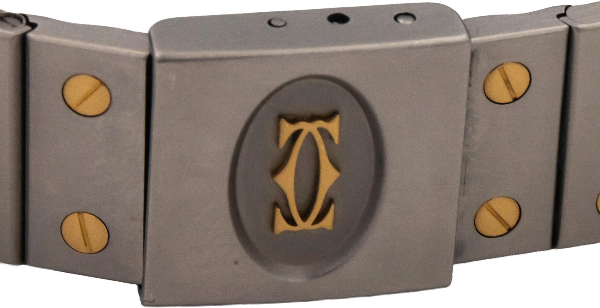 CARTIER Santos Carree Stainless Steel 18k Gold Automatic Watch 29mm Ref 2671