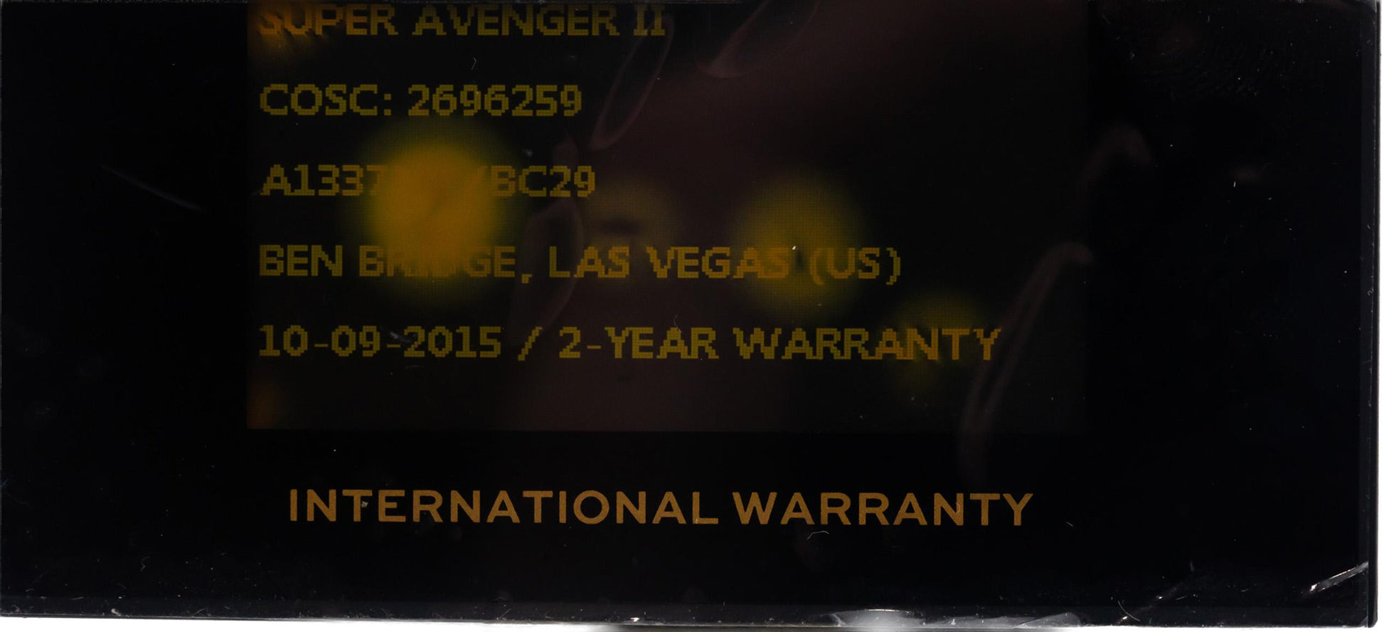 BREITLING Super Avenger II A13371 Stainless Steel Chronograph Watch w Box Papers