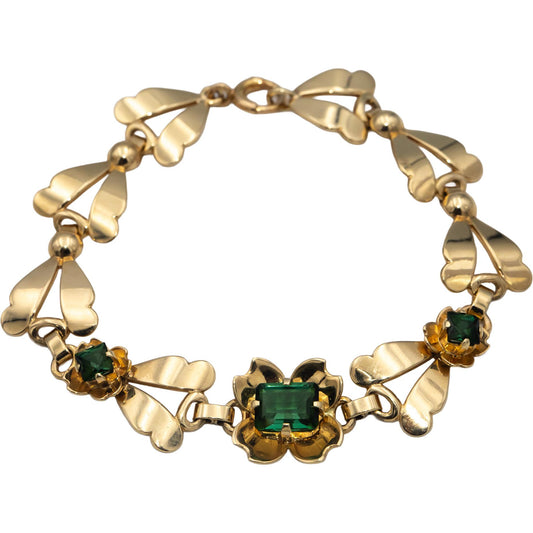 TIFFANY & CO. Vintage 14k Yellow Gold Tourmaline Fancy Link Bracelet 2.0CT