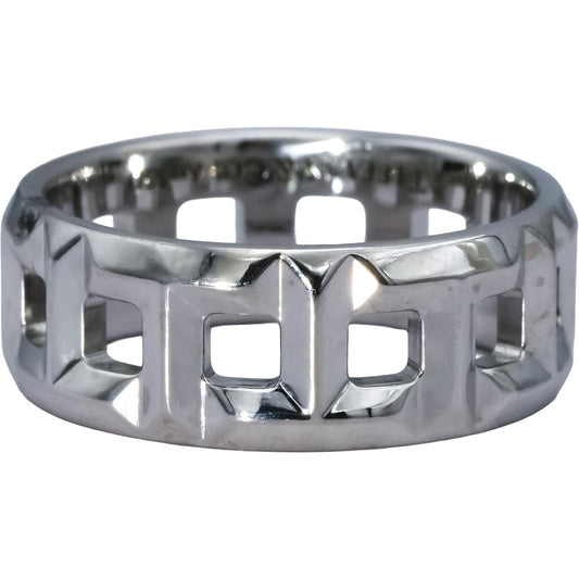 TIFFANY & CO. 18k White Gold Tiffany T True Narrow Band Ring Size 9