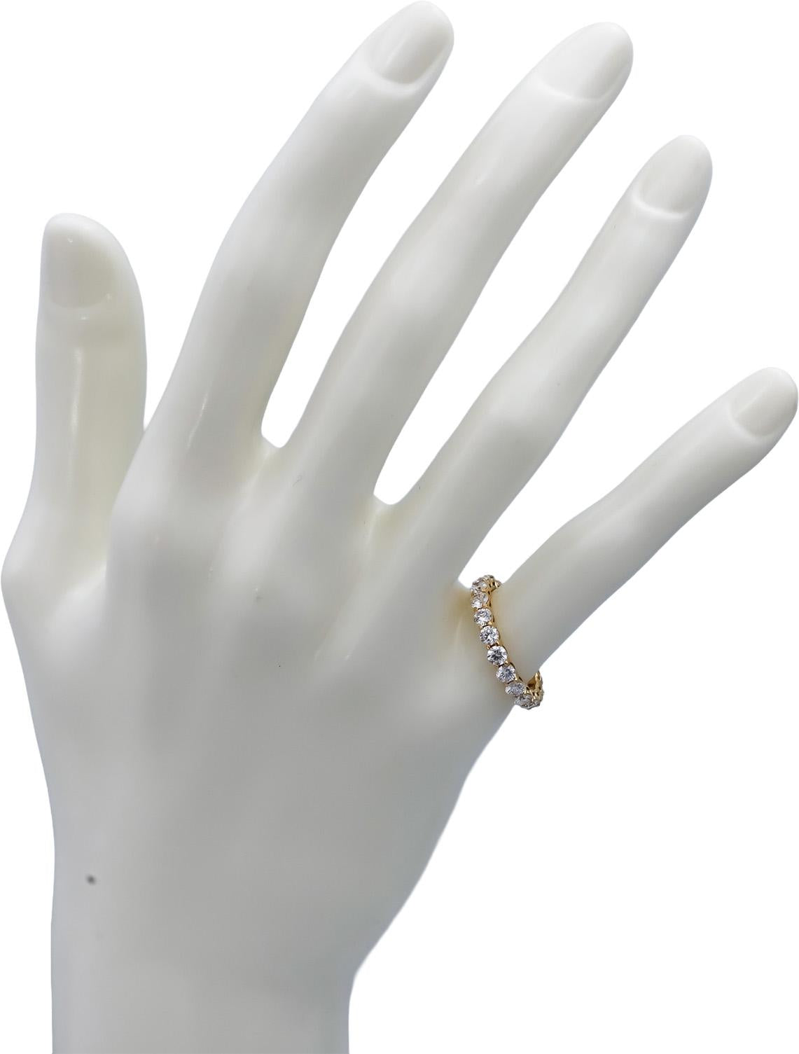 TIFFANY & CO. 18k Gold VS Diamond 3.0mm Wide Tiffany Full Circle Ring 1.60CT