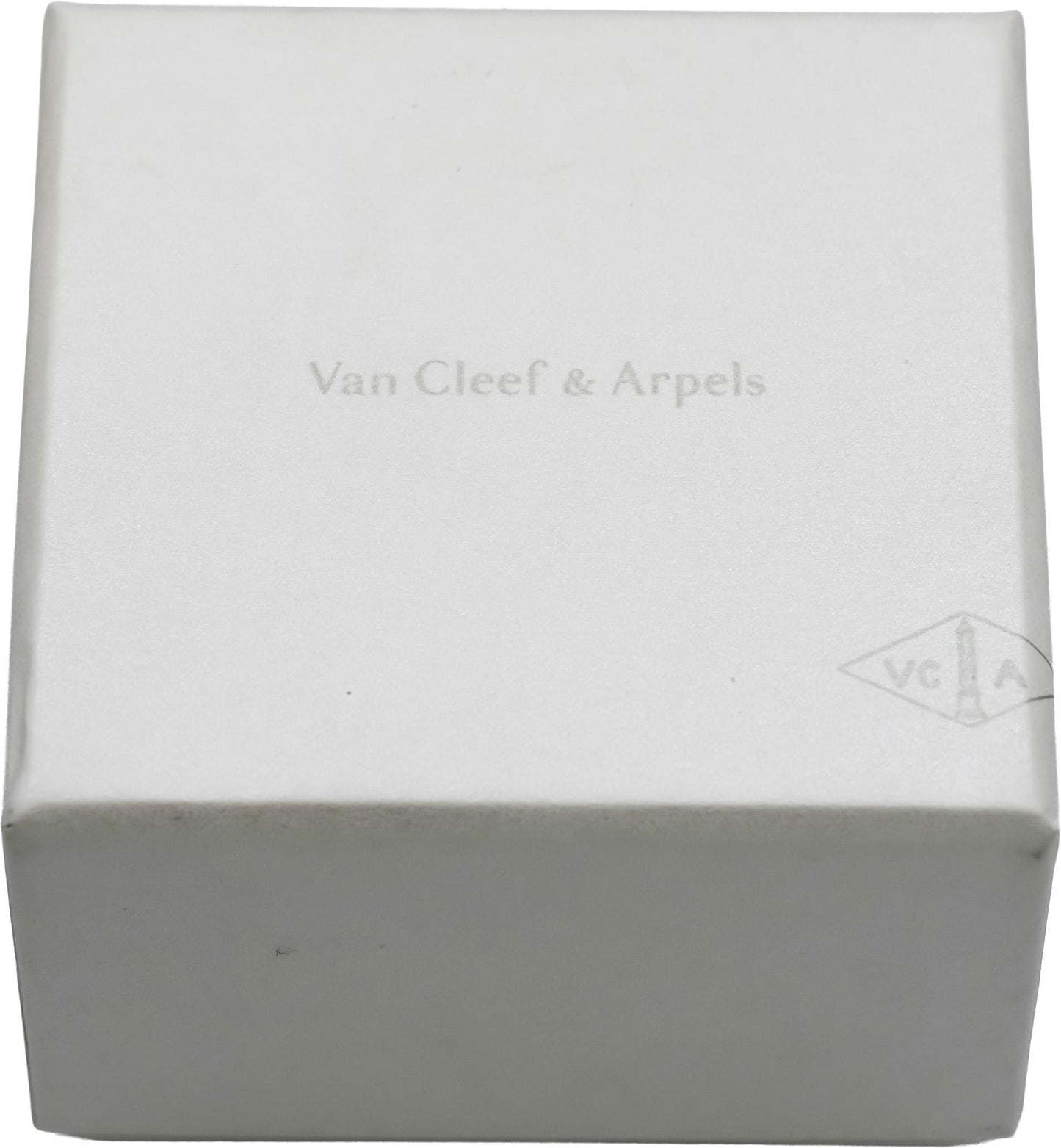 VAN CLEEF & ARPELS 18k White Gold Alhambra Mother of Pearl Earrings w Box Papers