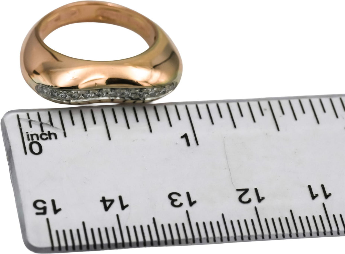 LA NOUVELLE BAGUE 18k Yellow Gold VS Diamond Heart Ring 0.15CT Size 6.5