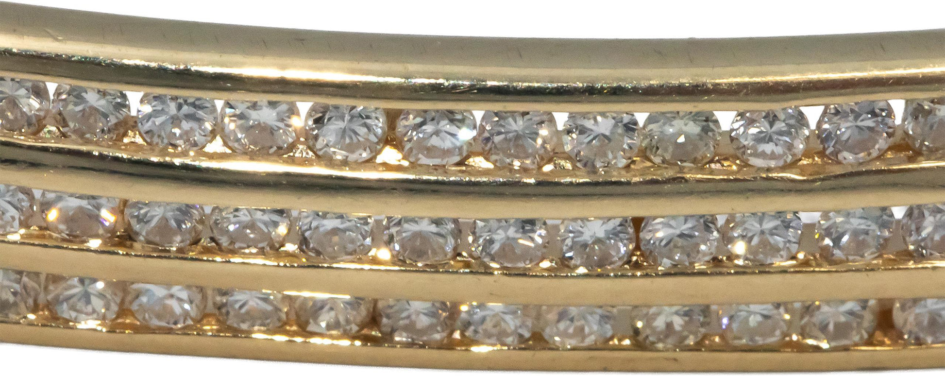 14k Yellow Gold Jewelry VS Diamond Channel Set ID Style Bracelet 1.50CT
