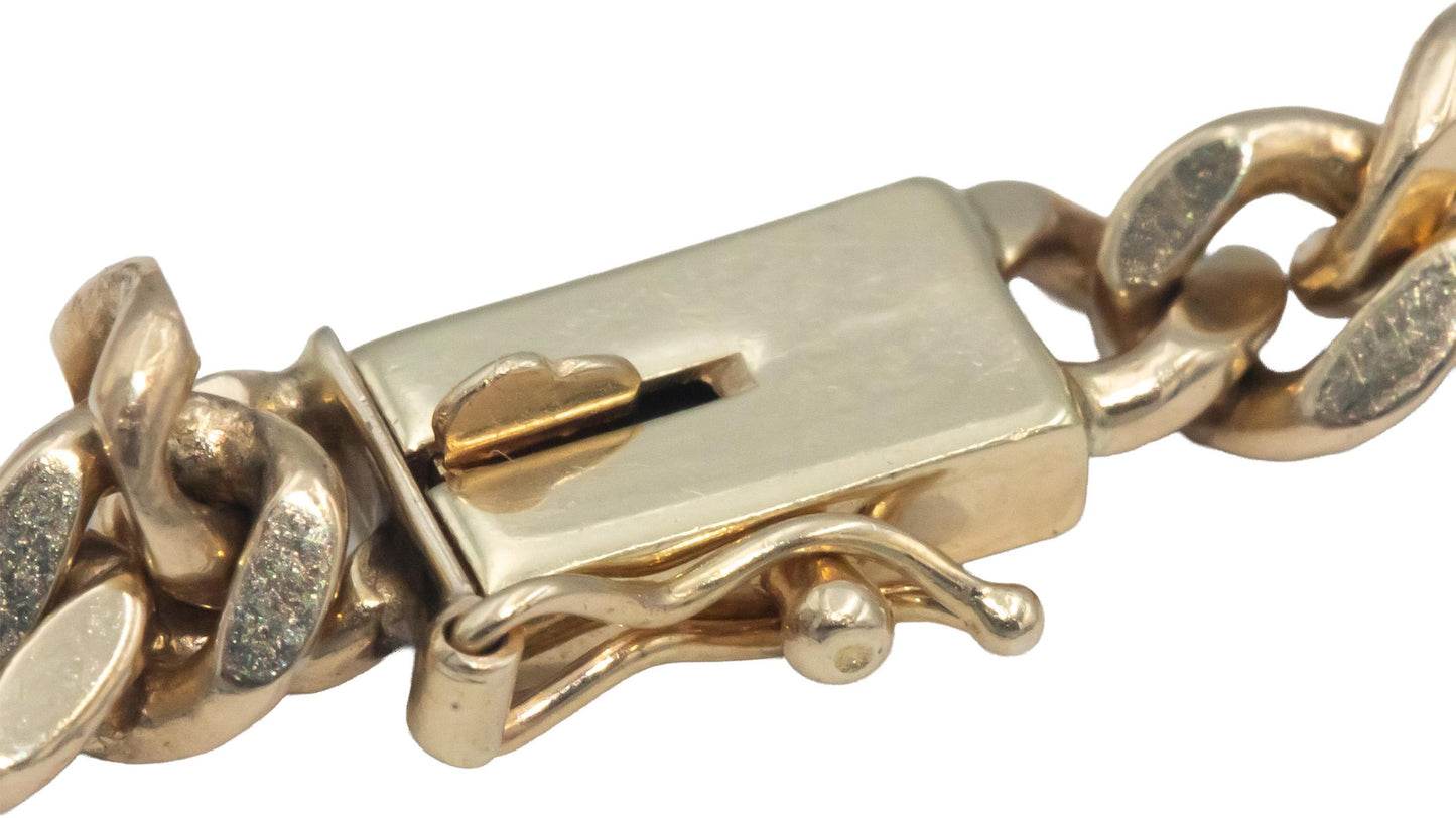 14k Yellow Gold Jewelry VS Diamond Channel Set ID Style Bracelet 1.50CT