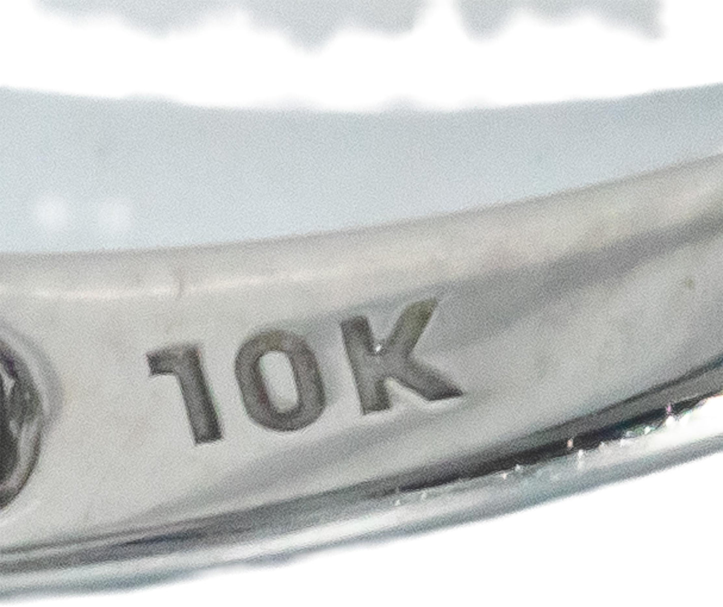 10k White Gold 0.50CT Marquise and Round Cut Diamond Ring Size 7