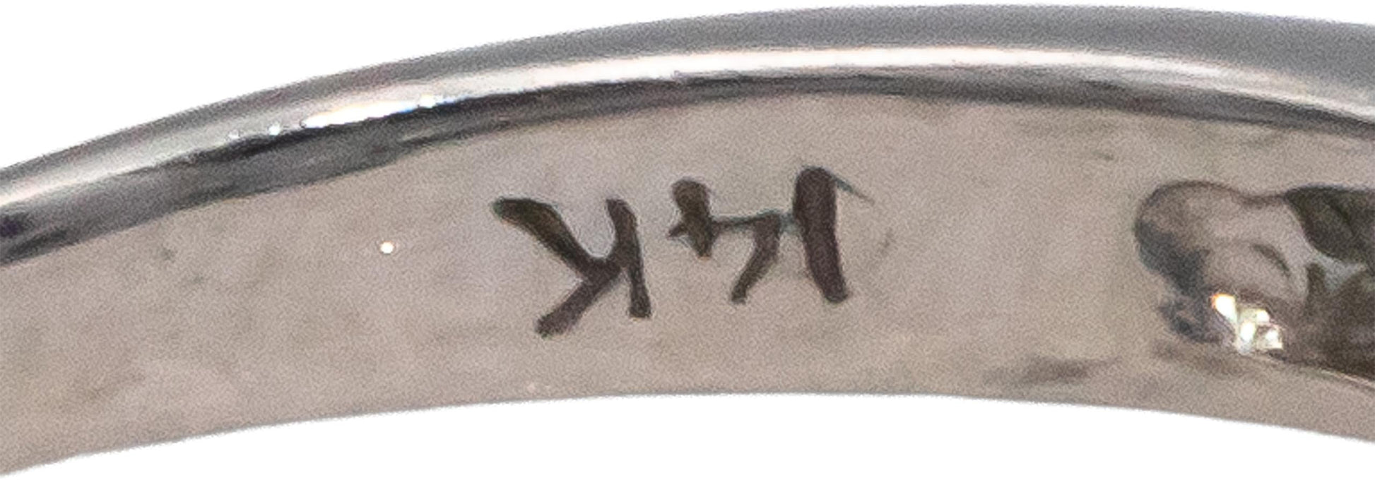 EFFY Designer 14k White Gold 1.55CT Diamond and Tanzanite Band Ring Size 7.75