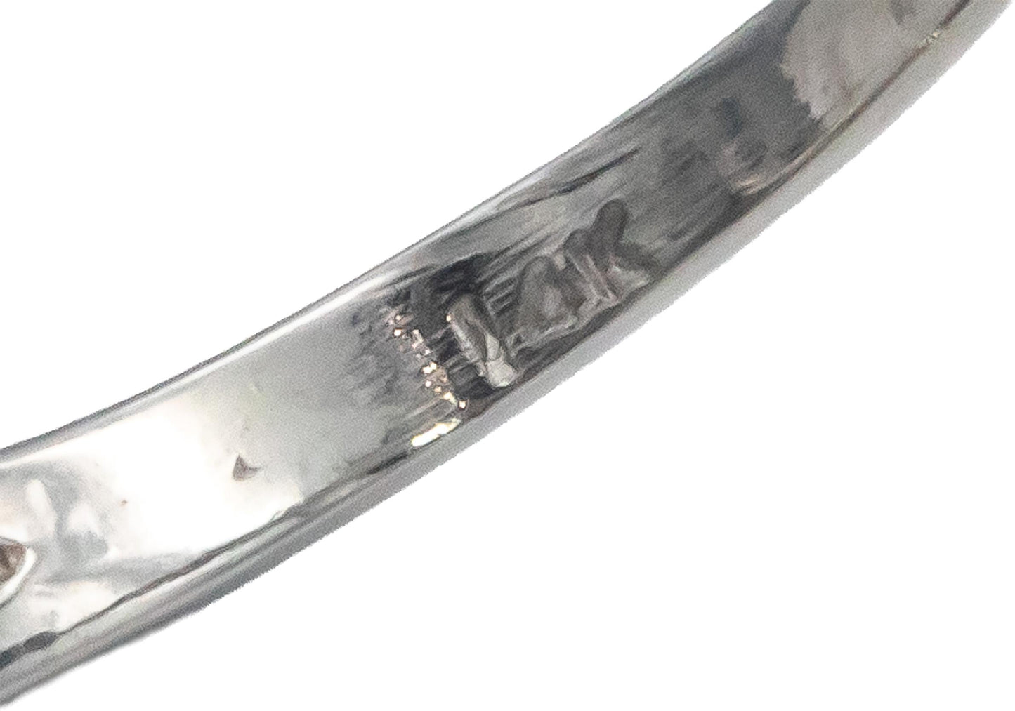 14k White Gold 0.66CT Diamond and Blue Sapphire Cluster Ring Size 4.5