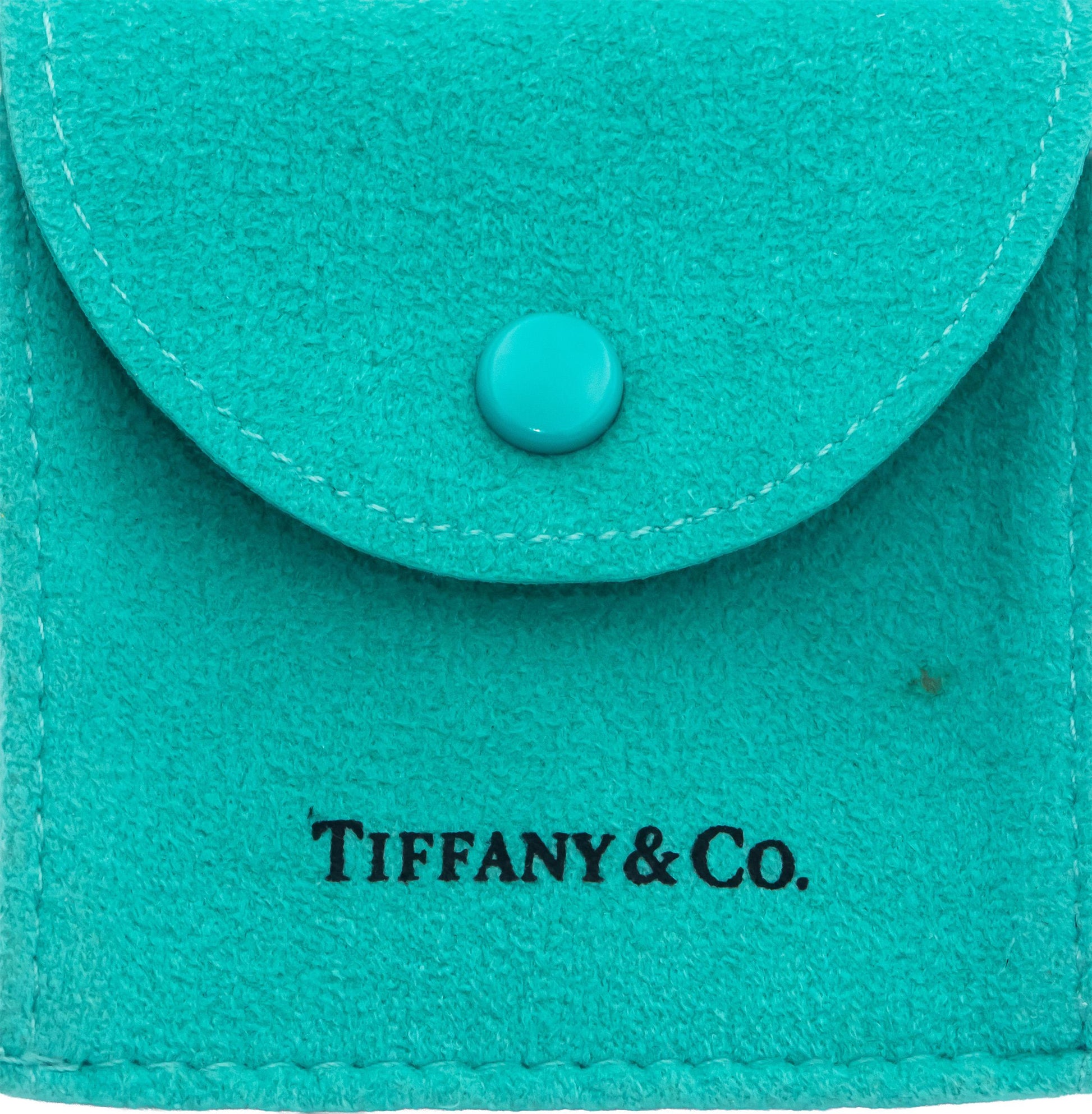TIFFANY & CO. 18k Yellow Gold VS Diamond Heart Knot Necklace w/ Box 0.30CT