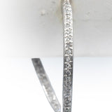 14k White Gold Round Diamond Hoop Circle Stud Earrings 1.0CTW