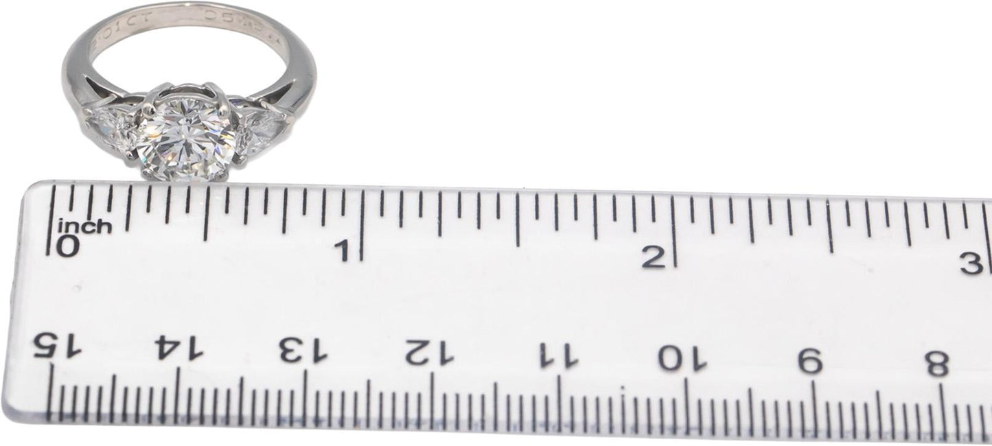 TIFFANY & CO. Platinum 2.67CT Diamond Engagement Ring w/ 2.01CT Center $115k