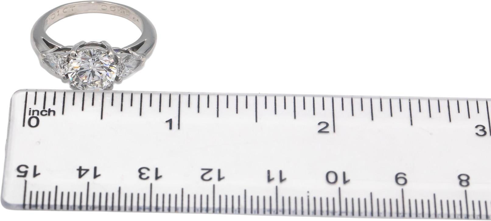 TIFFANY & CO. Platinum 2.67CT Diamond Engagement Ring w/ 2.01CT Center $115k