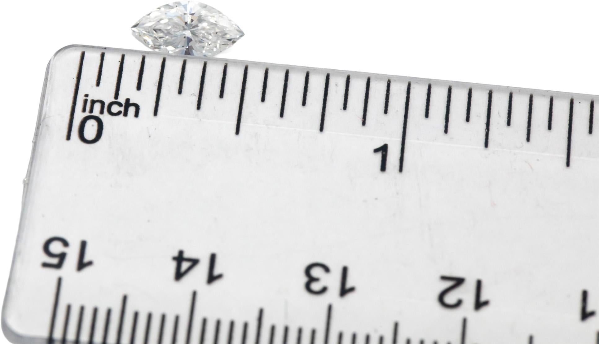 GIA Certified I1/D Marquise Cut Loose Diamond 0.67CT