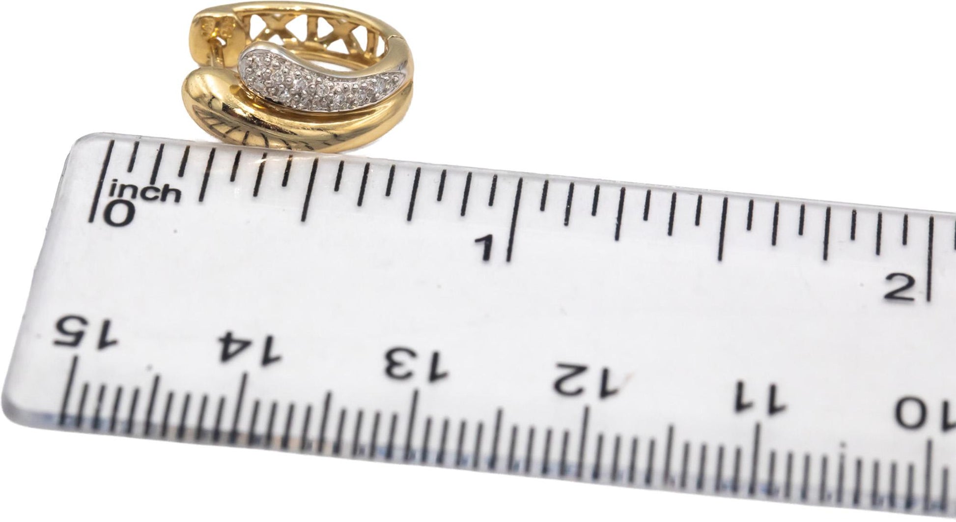 14k Yellow Gold Jewelry VS Round Diamond Huggie Earrings 0.15CT