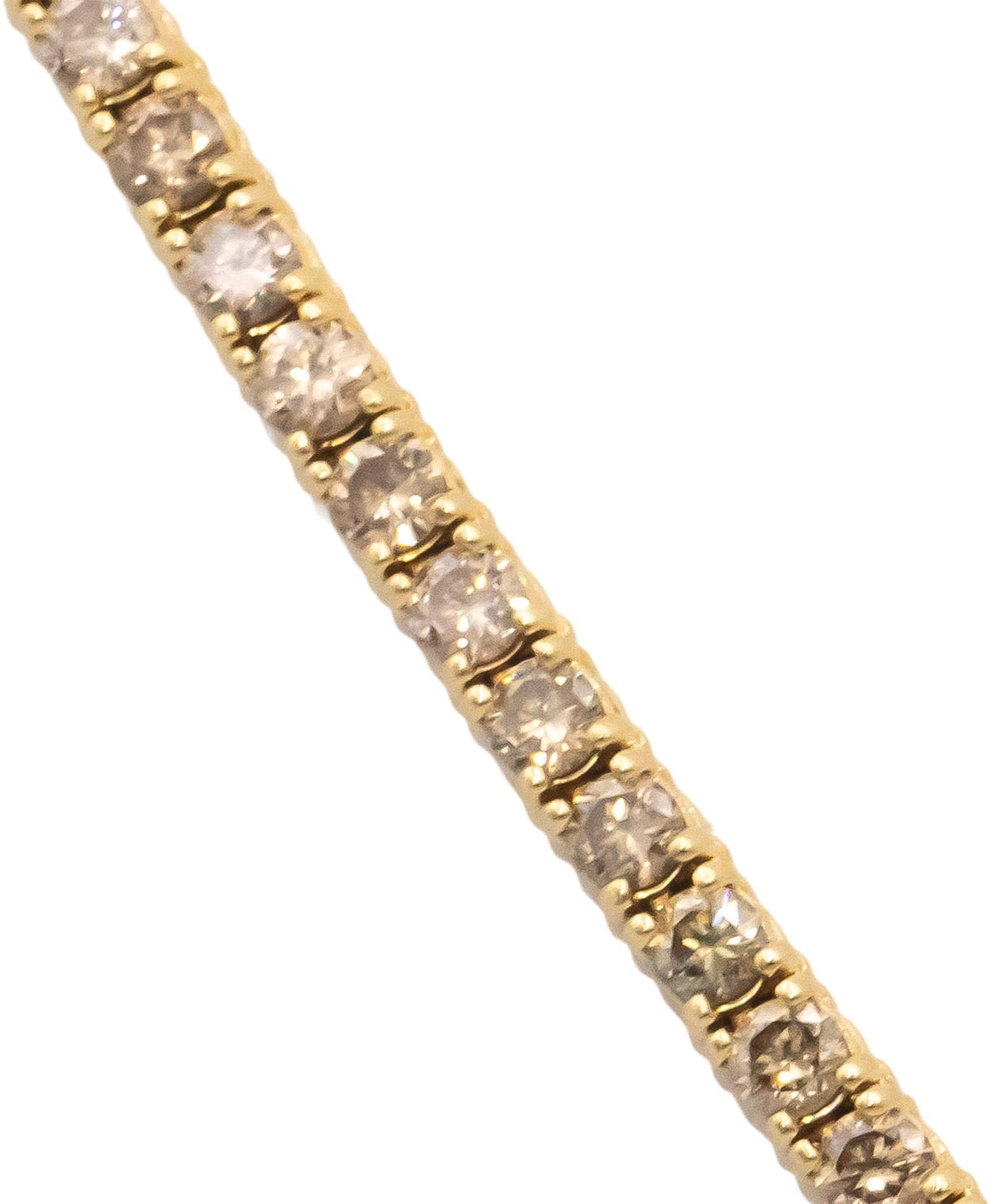 14k Yellow Gold Jewelry VS Round Diamond Tennis Necklace Chain 7.0CT