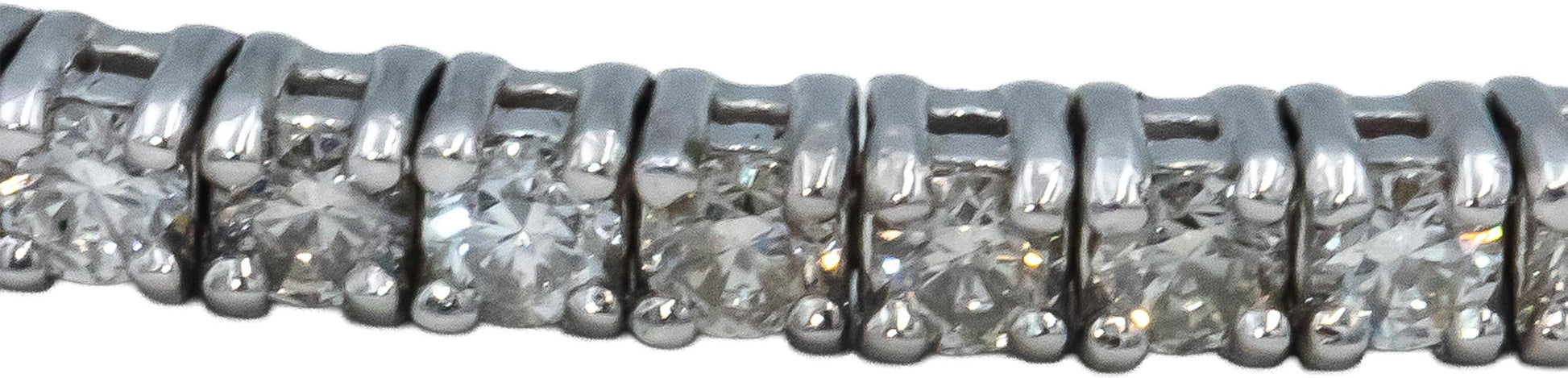 18k White Gold Jewelry VS Round Diamond Flexible Bangle Bracelet 2.33CT