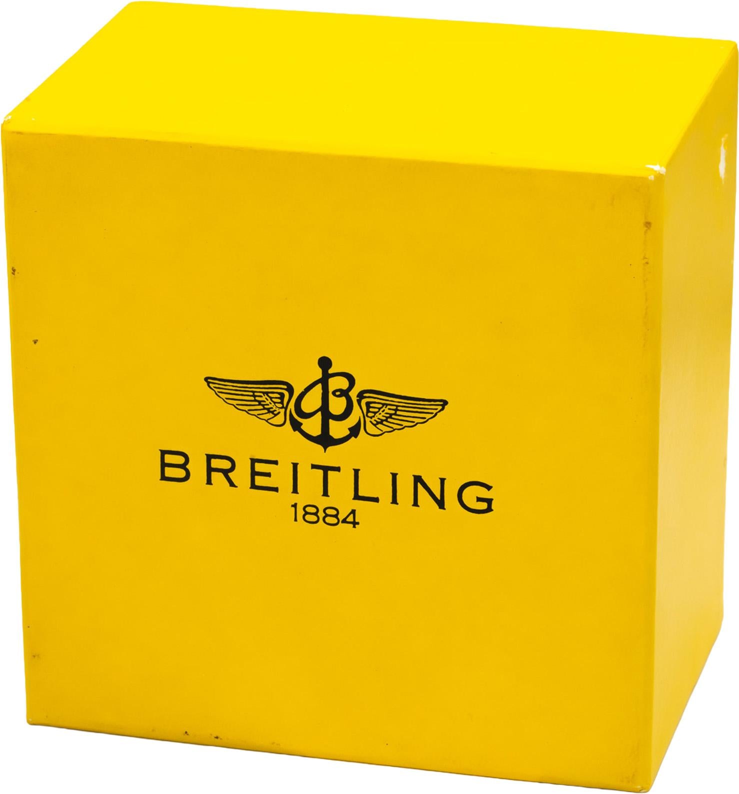 BREITLING 18k Gold Stainless Steel Chronomat 81950 Automatic Men's Watch w/ Box