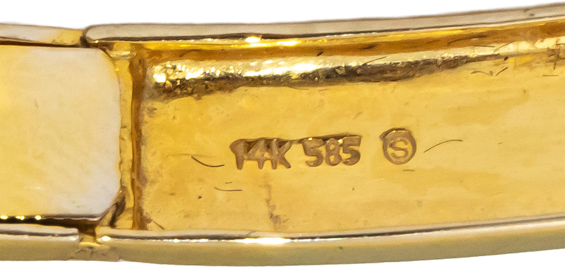 14k Yellow Gold Round Diamond Pink & Yellow Sapphire Bangle Bracelet 2.0CT