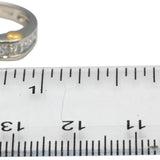 Platinum & 18k Gold Princess Cut Diamond Engagement Ring 1.14CT w/ 0.74CT Center