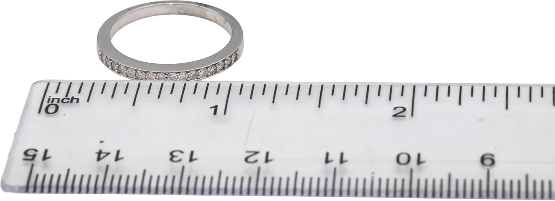 14k White Gold VS Round Channel Set Diamond Band Ring 0.25CT Size 7