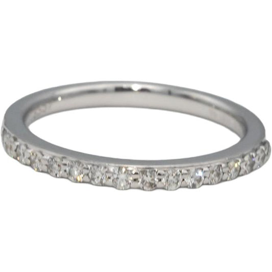 IGI Certified 14k White Gold Round Diamond Anniversary Band Ring .33CT Size 7