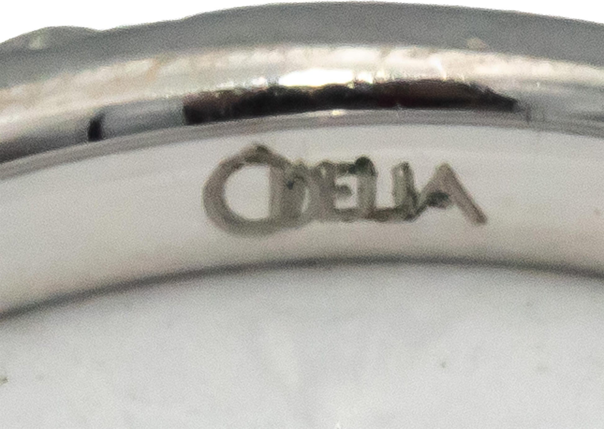 ODELIA 18k White Gold VS Round Diamond Semi-Eternity Band Ring 1.20CT Size 6.5