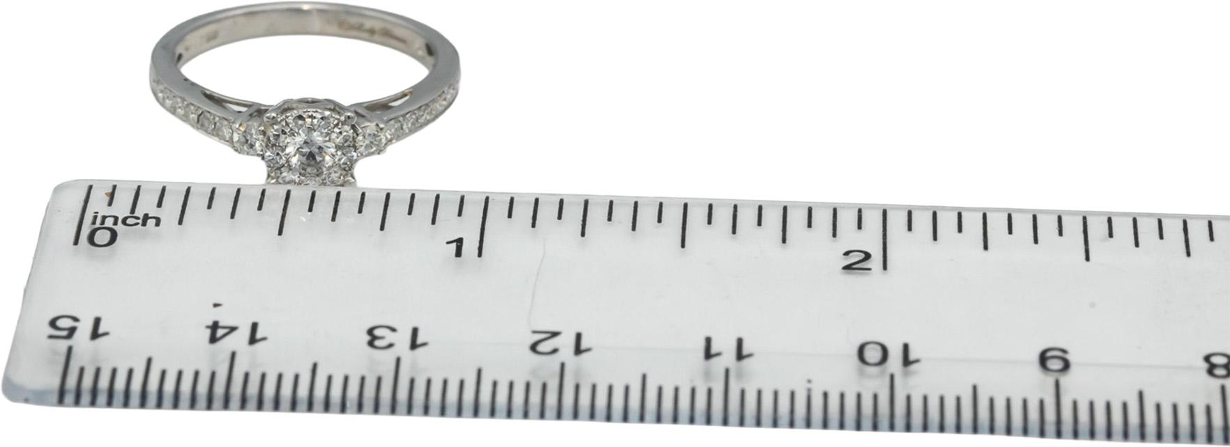 18k White Gold VS Round Diamond Engagement Ring 0.70CT Size 7