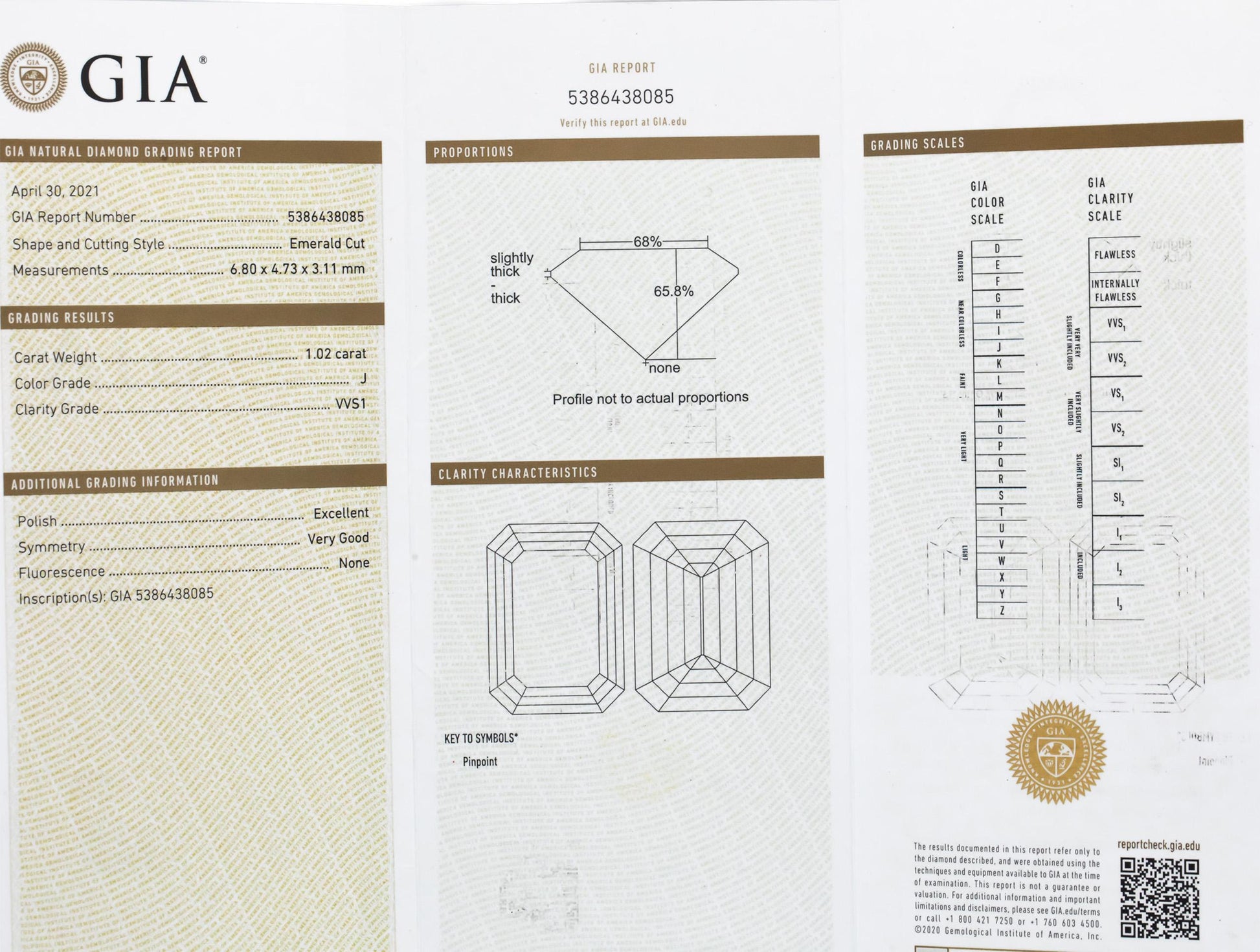 GIA Certified 18k White Gold Diamond Engagement Ring 4.04CTW Size 6.5