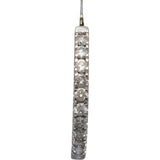 10k White Gold Round Diamond Inside Out Hoop Earrings 1.50CT
