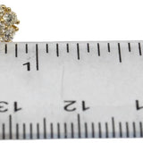 14k Yellow Gold Round Diamond Cluster Stud Earrings 0.74CT