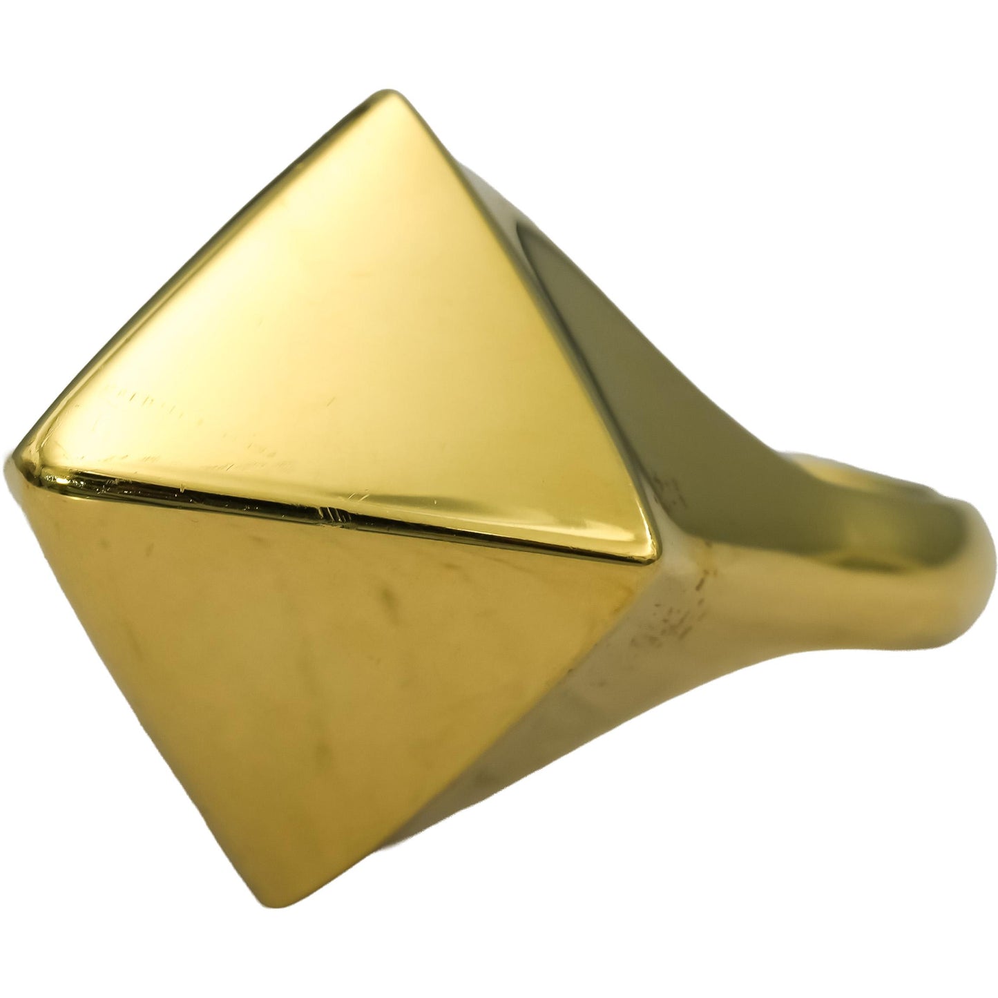 TIFFANY & CO. Vintage 18k Yellow Gold Pyramid Ring Size 8