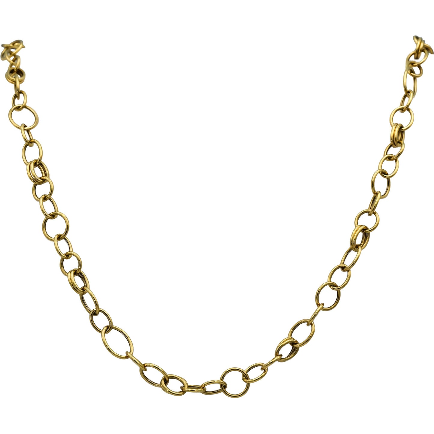 IPPOLITA 18k Yellow Gold Scultura Collection Chain Necklace 10.5mm Wide