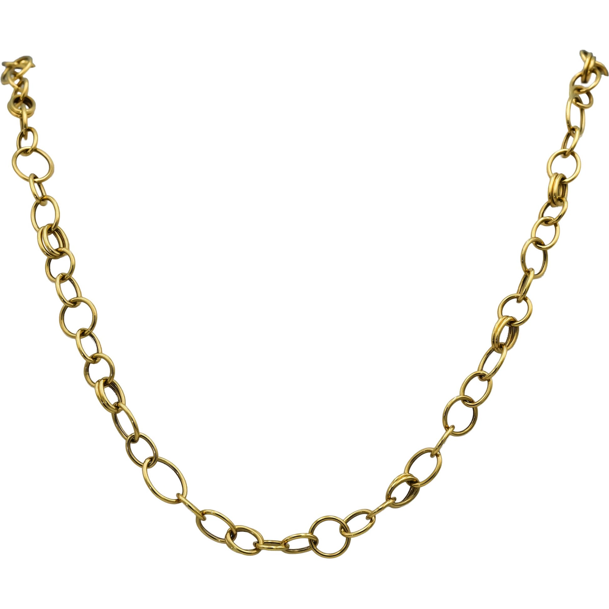 IPPOLITA 18k Yellow Gold Scultura Collection Chain Necklace 10.5mm Wide