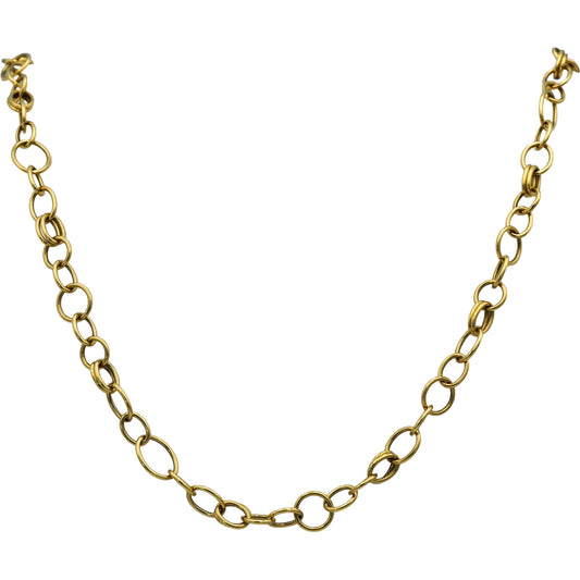 IPPOLITA 18k Yellow Gold Scultura Collection Chain Necklace 10.5mm Wide