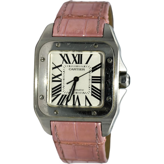 CARTIER Stainless Steel Santos 100 34mm Automatic Watch Ref. 2878
