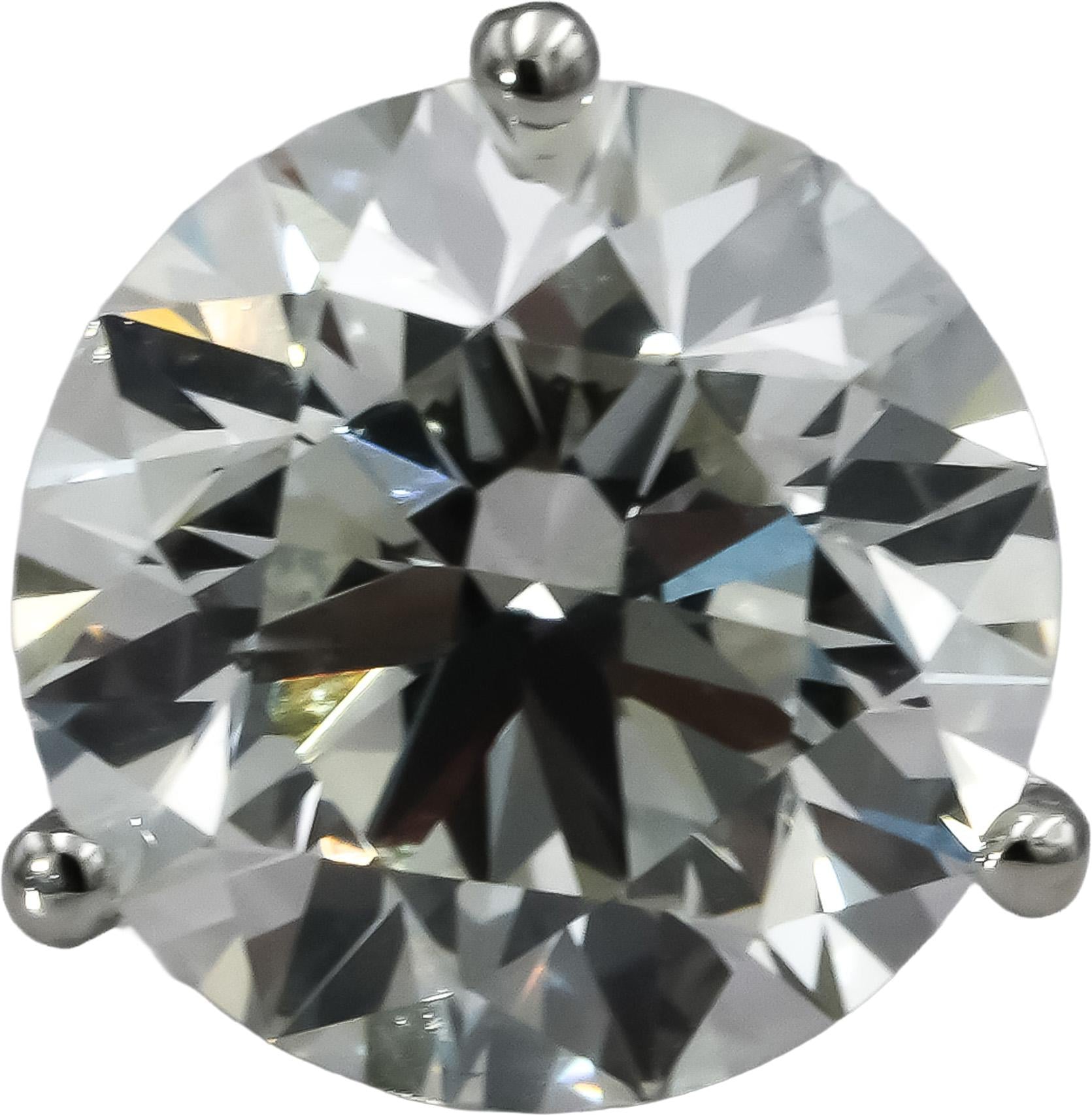 IGI Certified 14k White Gold VS1-VS2/E-F Lab-Grown Diamond Stud Earrings 4.08CT