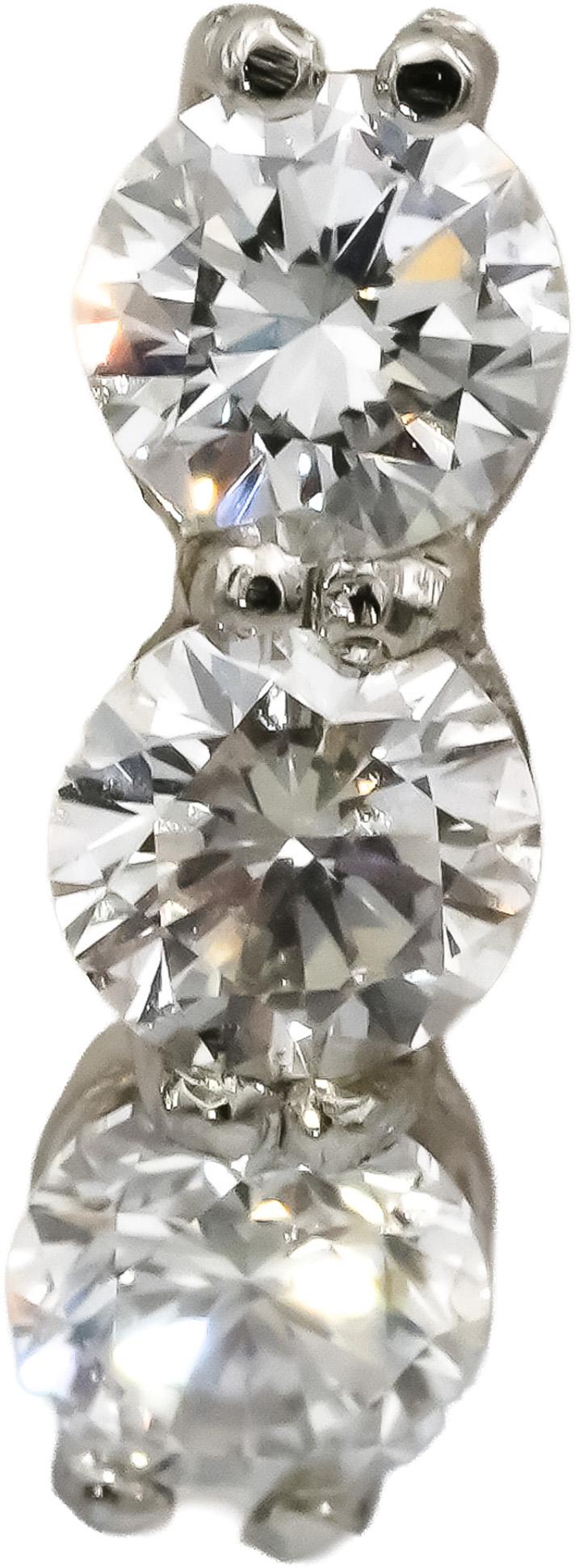 Platinum VS Round Lab-Grown Diamond Huggie Earrings 1.67CT