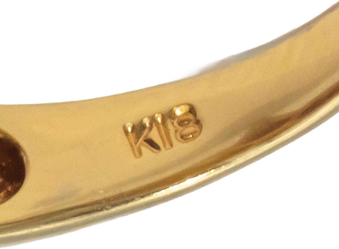 18k Yellow Gold 0.70CT Diamond and Ruby Cocktail Ring Size 6.25