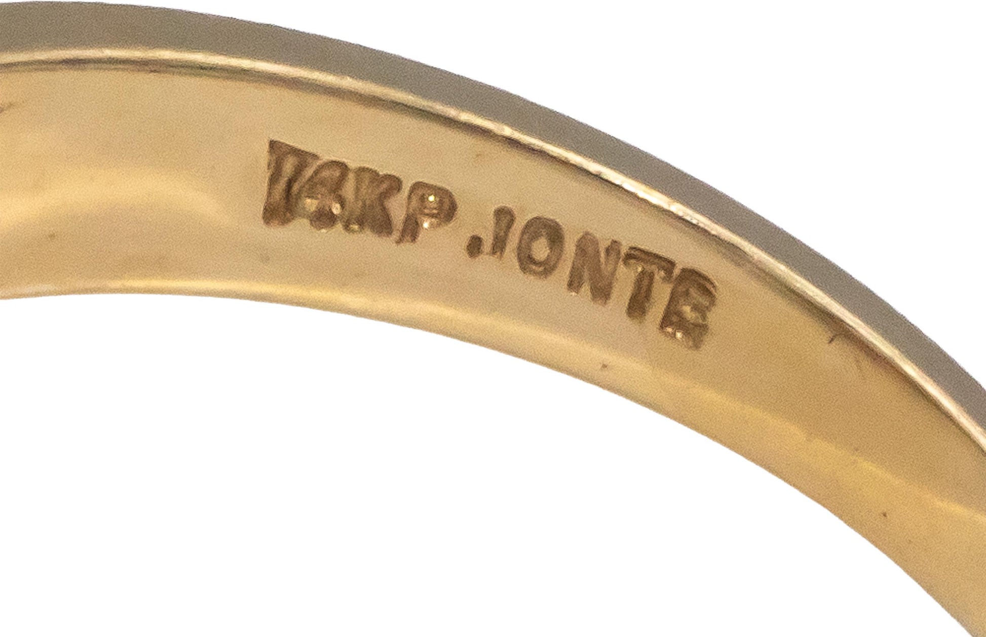 14k Yellow Gold Round Diamond and Pearl Cocktail Ring 0.08CT Size 6