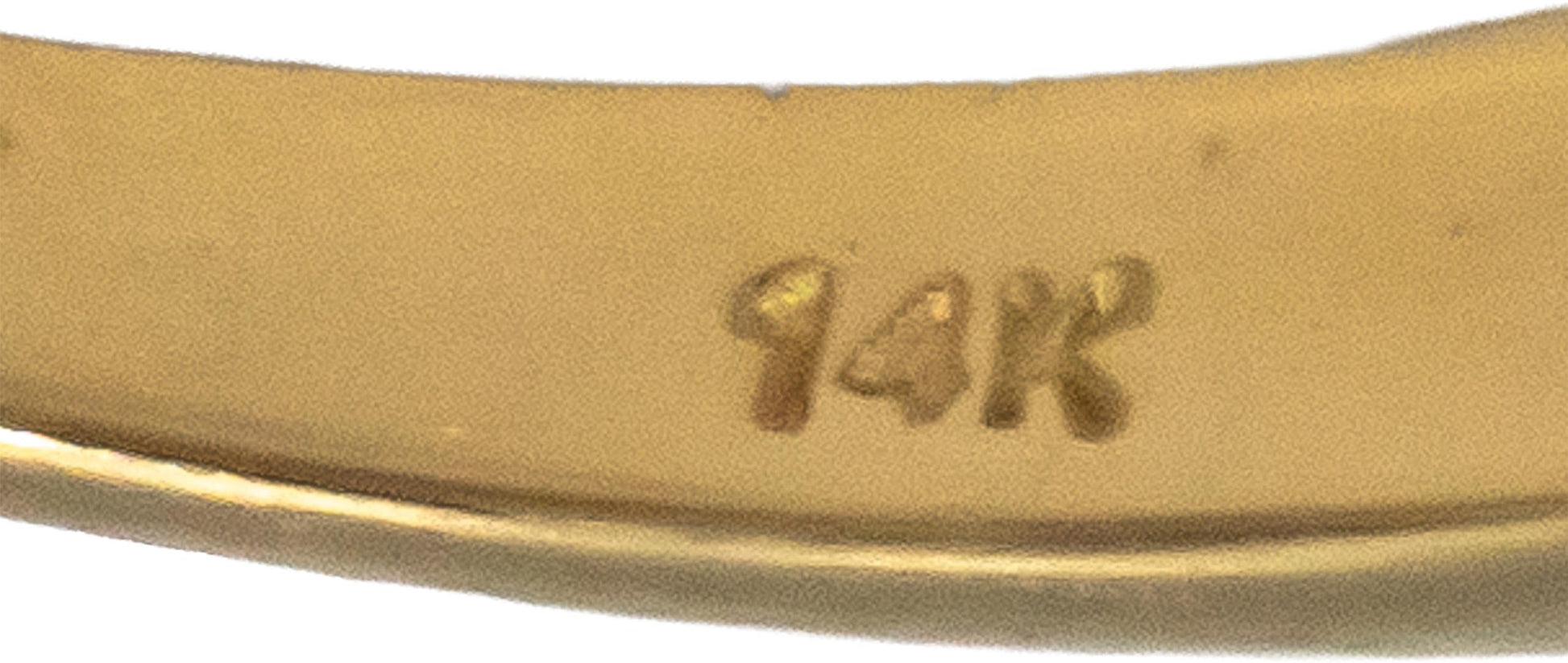 14k Yellow Gold 0.25CT Princess Cut Diamond Ring Size 7