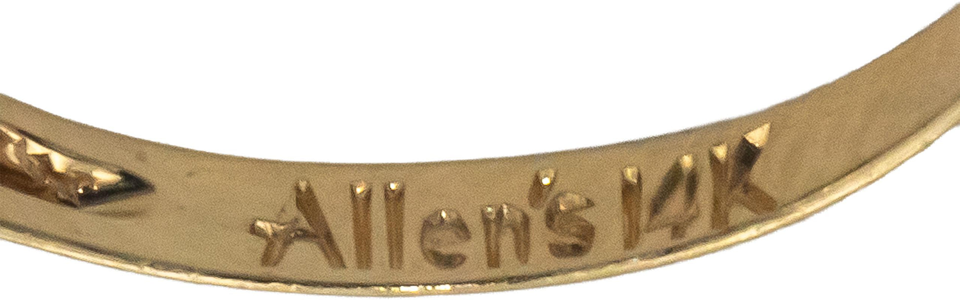 Antique Vintage 14k White & Yellow Gold 0.20CT Diamond Ring w/ .15CT Center