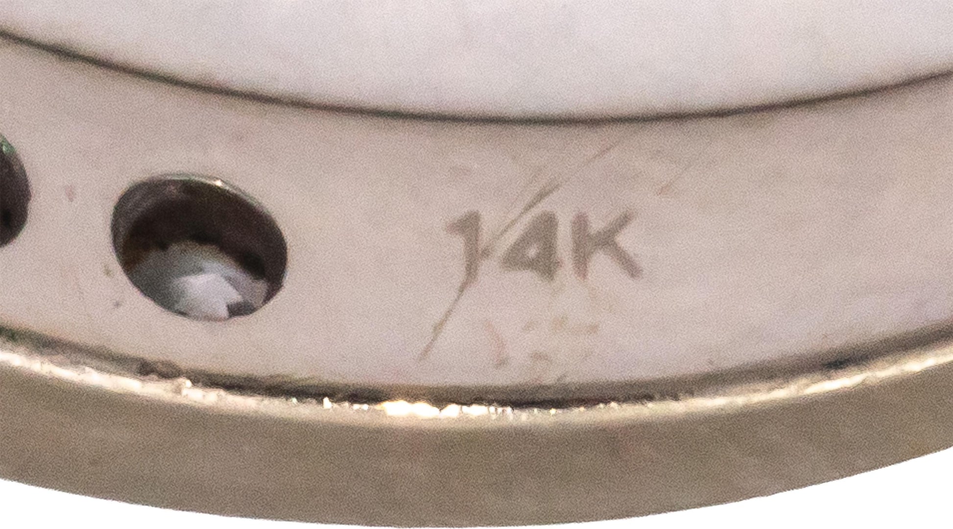 14k White Gold 0.75CT Round Cut Diamond Band Ring Size 7