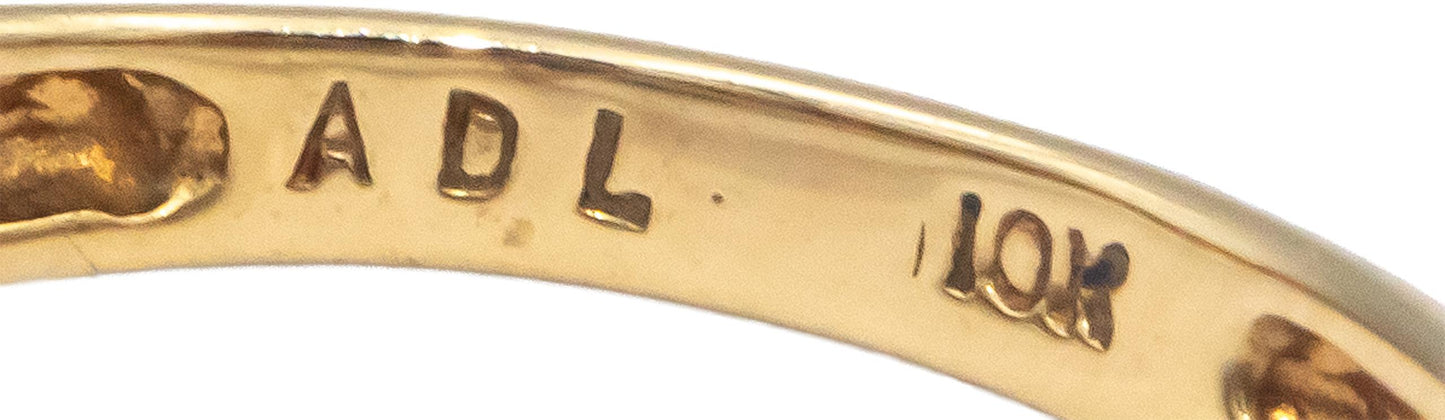10k Yellow Gold Jewelry 2.0CT Marquise and Round Amethyst Cocktail Ring Size 6