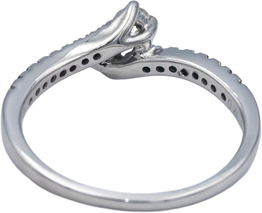 EVER US 14k White Gold Jewelry 0.50CT Round Cut Diamond Ring Size 9.75