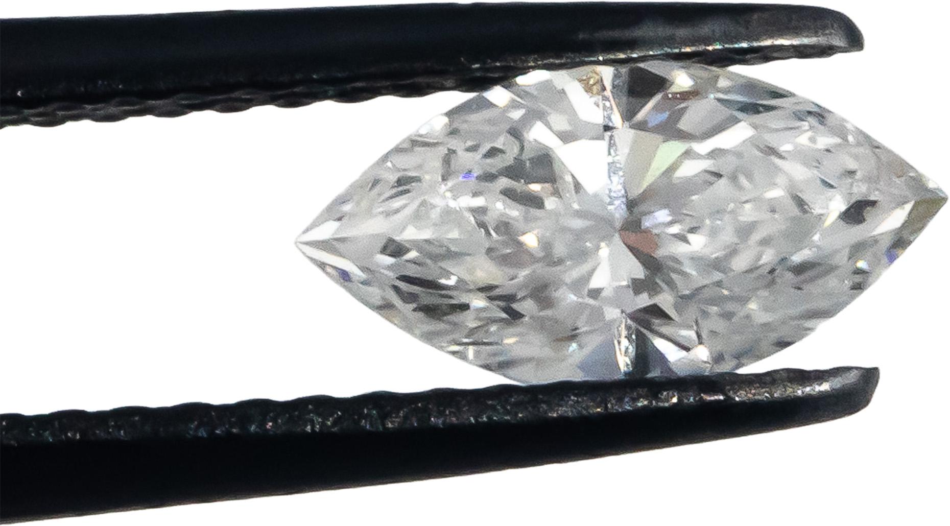 GIA Certified I1/D Marquise Cut Loose Diamond 0.67CT