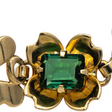 TIFFANY & CO. Vintage 14k Yellow Gold Tourmaline Fancy Link Bracelet 2.0CT
